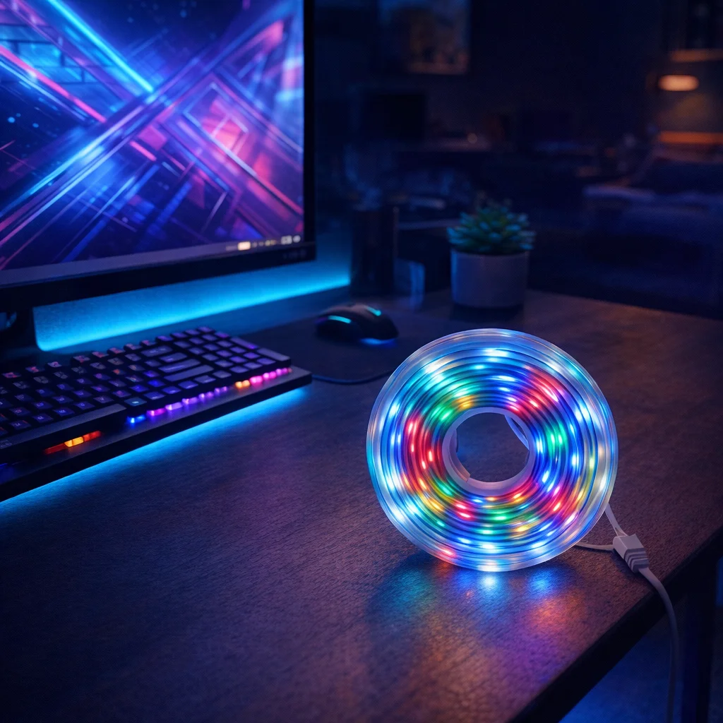 RGB LED Lights Strip for Room Decor - lifestyle view