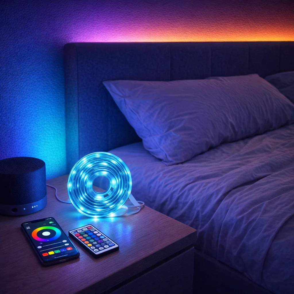 RGB LED Lights Strip for Room Decor - lifestyle view